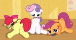  anus apple_bloom_(mlp) ball_gag bdsm bondage bound cub cutie_mark_crusaders_(mlp) edit equine female feral friendship_is_magic gag hi_res horn horse mammal my_little_pony pegasus pony pussy pyruvate ring_gag scootaloo_(mlp) sweetie_belle_(mlp) take_your_pick unicorn wings young 
