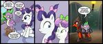  blue_eyes brown_eyes clothed clothing comic cub dialog dialogue dragon english_text equine female feral friendship_is_magic fur green_eyes group hair horn horse madmax male mammal my_little_pony pony prison purple_hair purple_scales rarity_(mlp) red_fur ribbons shackles spike_(mlp) sweetie_belle_(mlp) text the_elder_scrolls torch two_tone_hair unicorn video_games white_fur young 