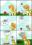  ... accident blonde_hair carrot_top_(mlp) ciriliko cloud comic covering_own_mouth creeper cute cutie_mark derpy_hooves_(mlp) dialog equine female feral flower friendship_is_magic green_eyes hair helping horse jumping lightning lightning_bolt mammal minecraft my_little_pony oops orange_hair pegasus pony rain raining text video_games water watering_can wings x_eyes yellow_eyes 