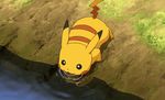  :3 animal animated animated_gif drinking lick licking lowres no_humans pikachu pokemon screencap water 