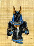  anubis canine deity egyptian feather heather_bruton jackal male mammal solo topless 