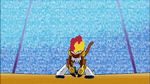  animated animated_gif electivire fire infernape lowres no_human no_humans pokemon pokemon_(anime) thunder 