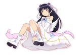  black_hair boots detached_sleeves dress gokou_ruri gottsu lolita_fashion long_hair ore_no_imouto_ga_konna_ni_kawaii_wake_ga_nai red_eyes wings 