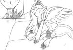  bed comic cub cutie_mark equine female feral friendship_is_magic greyscale hair horn horse horsecock long_hair male mammal monochrome my_little_pony penis pipsqueak_(mlp) pony princess_luna_(mlp) pussy sex smile straight teats tg-0 tiara udders winged_unicorn wings young 