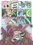  angle_(mlp) color comic cutie_mark dialog dialogue english_text equine explosion female feral fluttershy_(mlp) friendship_is_magic group hair horse mammal mohawkrex multi-colored_hair my_little_pony outside pegasus pink_hair pinkamena_(mlp) pinkie_pie_(mlp) pony rainbow_dash_(mlp) rainbow_hair rocket text whysoseriouss wings 
