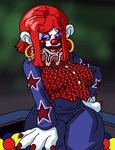  animated areola big_breasts breast_expansion breasts clown dboy ear_piercing erect_nipples female hair huge_breasts killer_klowns_from_outer_space nipples piercing red_hair rosebud_(character) smile 