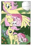  angle_(mlp) arthropod butterfly color comic cutie_mark dialog dialogue english_text equine evil_look female feral flower fluttershy_(mlp) friendship_is_magic group hair horse insect male mammal mohawkrex my_little_pony pegasus pink_hair pinkamena_(mlp) pinkie_pie_(mlp) pony smile tears text whysoseriouss wings young 