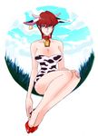  animal_ears bell bell_collar breasts collar cow_print genderswap high_heels horns kaiba_seto shoes yu-gi-oh! 