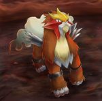  entei highres no_humans pokemon pokemon_(game) red_eyes solo turizao 