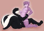  anal_penetration bear blue_tongue collar couple cowgirl cowgirl_position cum cum_on_stomach fur gay gothicskunk green_eyes jelli male mammal on_top panda penetration purple purple_eyes purple_fur seth-iova sex skunk spiked_collar straddling tongue tongue_out tongue_stud 