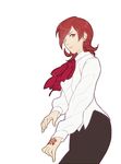  bad_id bad_pixiv_id bow brown_eyes butubutubutubutu command_spell fate/zero fate_(series) red_hair short_hair simple_background sola-ui_nuada-re_sophia-ri solo white_background 
