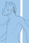  dragon horn luke male monochrome scalie sketch solo tawa topless walkingstalker whiskers wings 