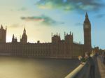  brown_hair eating elizabeth_tower fate/zero fate_(series) landmark london makada_mia real_world_location scenery thames waver_velvet westminster_palace 