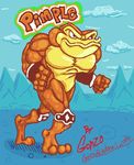  amphibian anthro armor battletoads biceps frown gonzossm male muscles mutant outside pecs pimple pimple_(battletoads) pose toad topless video_games 