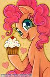  blue_eyes cherry cupcake equine female feral friendship_is_magic horse katie_williamson looking_at_viewer mammal my_little_pony pinkie_pie_(mlp) pony smile solo sprinkles 