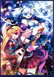  capura.l cleavage eternal_phantasia guitar thighhighs 