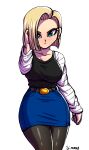  android_18 breasts dragonball_z simmsy_(artist) 