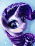  eyeshadow female feral friendship_is_magic fur horn horse makeup mammal my_little_pony pony rarity_(mlp) solo unicorn white_fur whitediamonds 