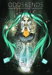  aqua_hair closed_eyes hatsune_miku highres long_hair marcey odds_&amp;_ends_(vocaloid) project_diva_(series) project_diva_f skirt solo thighhighs twintails very_long_hair vocaloid 