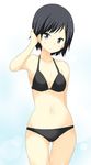  bikini black_eyes black_hair dekosuke extra k-on! short_hair sunahara_yoshimi swimsuit 
