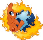  browser cute cutie_mark earth equine female firefox horse looking_at_viewer mammal mozilla my_little_pony noreasontohope oc_pony original_character pony solo 