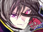 artist_name artist_request code_geass dated face geass heterochromia lelouch_lamperouge lowres male_focus purple_eyes red_eyes solo 