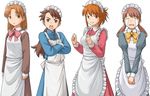  angry artist_request brown_eyes brown_hair crossed_arms futaba_channel hidoi kudoi maid medoi modoi multiple_girls nijiura_maids tears twintails v_arms 