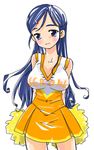  alternate_costume cheerleader futari_wa_precure kawaizumi_pome orange_skirt precure skirt solo verone_gakuin_cheerleader_uniform white_background yukishiro_honoka 