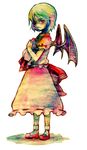  bat_wings looking_at_viewer remilia_scarlet solo takishima_asaka touhou wings 