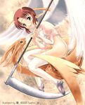  kayazu_taira original scythe solo thighhighs wings 