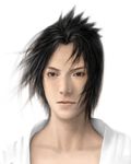  black_hair brown_eyes expressionless face idnar male_focus naruto naruto_(series) portrait realistic solo uchiha_sasuke 