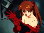  :o angry bangs bare_shoulders blue_eyes blush bodysuit bodysuit_pull breasts brown_hair collarbone dressing embarrassed from_above from_side furrowed_eyebrows gloves hair_between_eyes hands_up headgear holding_arm indoors long_hair looking_at_viewer neon_genesis_evangelion nose_blush off_shoulder open_mouth parted_bangs pilot_suit plugsuit railing red_bodysuit screencap small_breasts solo souryuu_asuka_langley stairs two_side_up upper_body v-shaped_eyebrows 