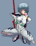  :| arm_behind_back artist_request ayanami_rei bangs blue_hair bodysuit bracer breasts closed_mouth crotch expressionless gloves gradient grey_background hair_between_eyes headgear hips holding holding_weapon impossible_bodysuit impossible_clothes lance_of_longinus large_breasts leaning looking_at_viewer neon_genesis_evangelion number pilot_suit planted_weapon plugsuit polearm red_eyes shadow shiny shiny_clothes short_hair simple_background skin_tight solo spread_legs squatting turtleneck weapon white_bodysuit 