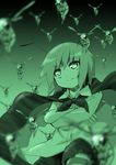  blonde_hair bug cape crossed_arms green_hair insect ryuu_(multitask) short_hair smile solo touhou wasp wings wriggle_nightbug 