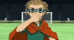  3boys animated animated_gif brown_hair character_request eye_patch eyepatch football inazuma_eleven_(series) kidou_yuuto lowres male male_focus male_only multiple_boys soccer white_hair 