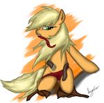  anthrofied applejack_(mlp) earth equine female friendship_is_magic hair horse leyanor mammal my_little_pony pony solo 