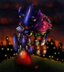  afterhumanity333 amy_rose blue_body carrying clothed clothing female hair hedgehog looking_back machine mammal mechanical metal_sonic pink_hair plain_background rain red_eyes robot sega sonic_(series) unconscious wet 