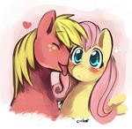  &lt;3 big_macintosh_(mlp) blue_eyes blush cute ende ende26 equine eyes_closed female feral fluttershy_(mlp) friendship_is_magic hair horse licking male mammal my_little_pony pegasus pink_hair pony surprise tongue tongue_out wings 