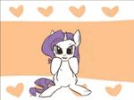  animated equine female feral friendship_is_magic hair hearts horn horse mammal my_little_pony pony rarity_(mlp) sitting solo unicorn 