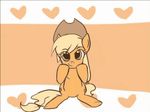  animated applejack_(mlp) equine female feral friendship_is_magic hair hearts horse mammal my_little_pony pony solo 