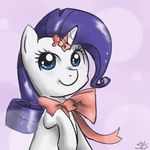  cloud cute equine female feral friendship_is_magic fur hair horn horse mammal my_little_pony plain_background pony purple_hair rarity_(mlp) ribbons sky solo speccysy unicorn white_fur 