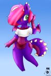  anthro bulge dragon girly male rouarts_(artist) scalie solo spikes spinky_wings_(character) 