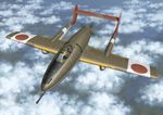  3d aircraft airplane aviator_cap blurry cloud copyright_request day flying goggles gun imperial_japanese_army ki-98 magenta_color male_focus military pilot propeller realistic solo weapon world_war_ii 