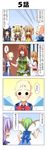  6+girls alternate_hairstyle bald bald_girl blonde_hair blue_eyes bow braid brown_eyes cirno closed_eyes comic crying daiyousei drill_hair fairy_wings green_hair hair_bow hair_ribbon hat headdress highres hong_meiling lavender_hair letty_whiterock long_hair luna_child multiple_girls no_headwear open_mouth rappa_(rappaya) red_eyes red_hair reverse_grip ribbon scissors short_hair short_twintails side_ponytail skirt skirt_set snot solid_circle_eyes star_sapphire sunny_milk sweatdrop tears touhou translated trembling twin_braids twintails wings 