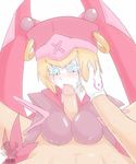  abs android aqua_eyes arc_system_works blazblue breasts crazy_eyes fellatio female gloves husband_and_wife ignis_(blazblue) loosescrews male monster_girl oral paizuri penis relius_clover robot_ears robot_girl 