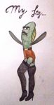  crossdressing fish high_heels legwear male marine spongebob_squarepants stockings unknown_artist 