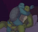  anal_penetration ashitarimai bed blue_eyes brothers donatello_(tmnt) duo fingering gay incest male michelangelo_(tmnt) penetration penis reptile scalie shell sibling siblings teenage_mutant_ninja_turtles turtle 