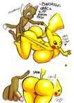  anthro big_breasts big_butt blue_eyes breasts brown brown_fur butt canine doggy_position doggystyle duo female fox from_behind fur male mammal mouse nintendo norithics penetration penis pikachu pok&#233;mon pok&#233;morph pok&eacute;mon pussy_juice rodent sex spanking straight tongue vaginal vaginal_penetration video_games wide_hips yellow yellow_body 
