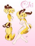  breasts chi_(character) cute feline female hybrid lagomorph leopard mammal model_sheet nude rabbit solo tygurstar 