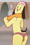  butt canine dog male mammal pkaocko solo speedo swimsuit the_amazing_world_of_gumball the_dog towel underwear young 